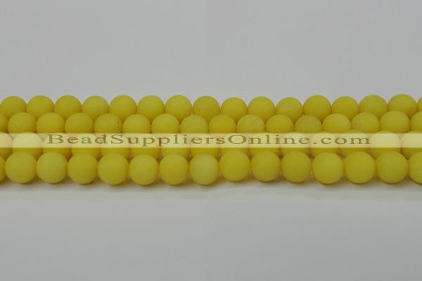 CCN2448 15.5 inches 8mm round matte candy jade beads wholesale