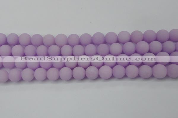 CCN2461 15.5 inches 10mm round matte candy jade beads wholesale