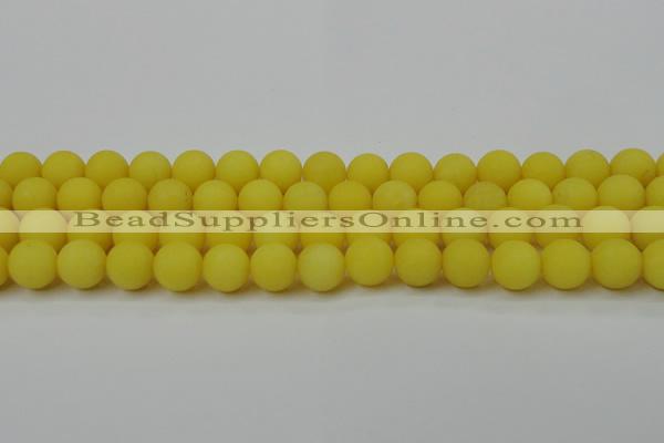 CCN2468 15.5 inches 10mm round matte candy jade beads wholesale