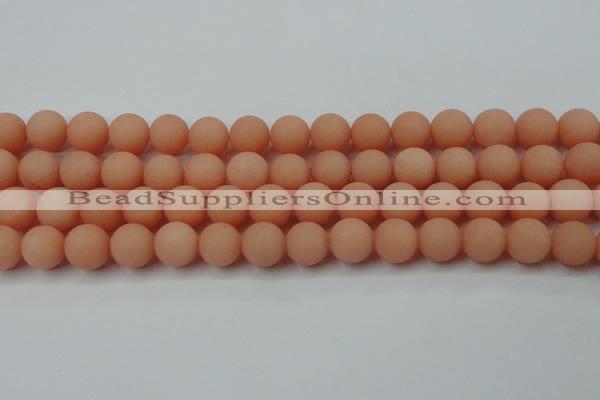 CCN2486 15.5 inches 12mm round matte candy jade beads wholesale