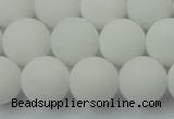 CCN2500 15.5 inches 14mm round matte candy jade beads wholesale