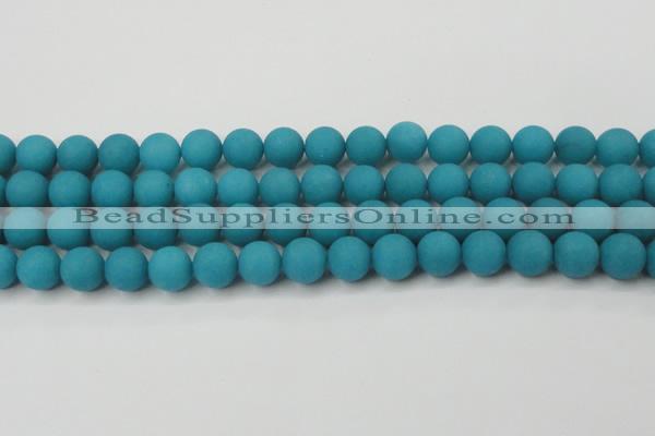 CCN2512 15.5 inches 14mm round matte candy jade beads wholesale