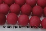 CCN2534 15.5 inches 14mm round matte candy jade beads wholesale