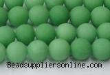 CCN2538 15.5 inches 8mm round matte candy jade beads wholesale