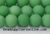 CCN2540 15.5 inches 12mm round matte candy jade beads wholesale