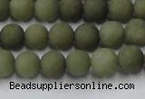 CCN2544 15.5 inches 6mm round matte candy jade beads wholesale