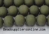 CCN2546 15.5 inches 10mm round matte candy jade beads wholesale