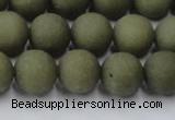 CCN2547 15.5 inches 12mm round matte candy jade beads wholesale