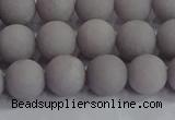 CCN2582 15.5 inches 8mm round matte candy jade beads wholesale