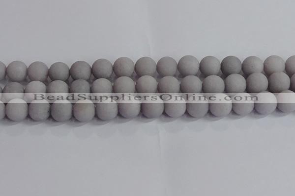 CCN2584 15.5 inches 12mm round matte candy jade beads wholesale