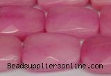 CCN2630 15.5 inches 18*25mm faceted trapezoid candy jade beads