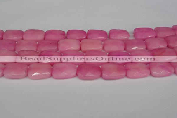 CCN2630 15.5 inches 18*25mm faceted trapezoid candy jade beads