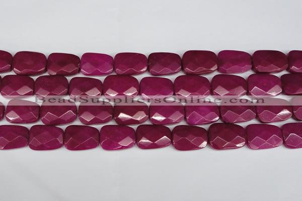 CCN2631 15.5 inches 18*25mm faceted trapezoid candy jade beads