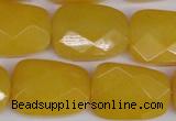 CCN2636 15.5 inches 18*25mm faceted trapezoid candy jade beads