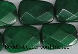 CCN2639 15.5 inches 18*25mm faceted trapezoid candy jade beads