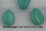 CCN2683 Top-drilled 13*18mm flat teardrop candy jade beads