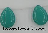 CCN2703 Top-drilled 18*25mm flat teardrop candy jade beads