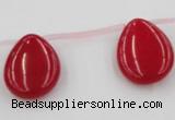 CCN2706 Top-drilled 18*25mm flat teardrop candy jade beads