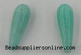 CCN2737 Top-drilled 10*30mm teardrop candy jade beads wholesale