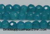 CCN2836 15.5 inches 5mm faceted round candy jade beads