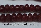 CCN2850 15.5 inches 2*4mm faceted rondelle candy jade beads