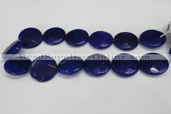 CCN287 15.5 inches 30mm faceted coin candy jade beads wholesale