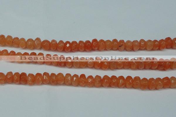 CCN2872 15.5 inches 5*8mm faceted rondelle candy jade beads