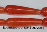 CCN2880 15.5 inches 10*40mm teardrop candy jade beads