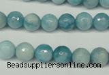 CCN2932 15.5 inches 8mm faceted round candy jade beads