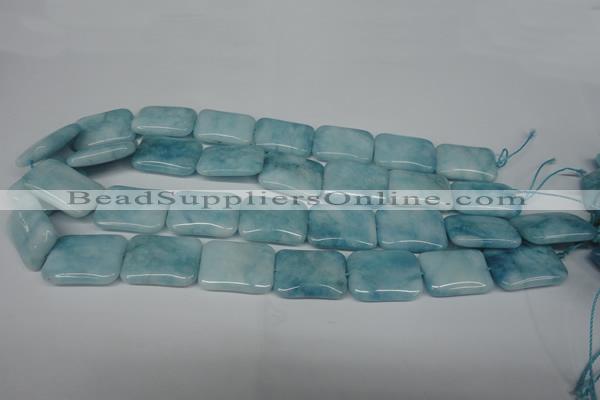 CCN2942 15.5 inches 18*25mm rectangle candy jade beads wholesale