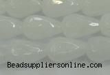 CCN3016 15.5 inches 10*15mm faceted teardrop candy jade beads