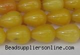 CCN3760 15.5 inches 10*14mm teardrop candy jade beads wholesale