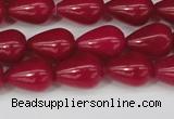 CCN3763 15.5 inches 10*14mm teardrop candy jade beads wholesale