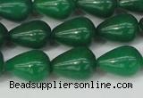 CCN3770 15.5 inches 10*14mm teardrop candy jade beads wholesale