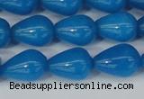 CCN3771 15.5 inches 10*14mm teardrop candy jade beads wholesale