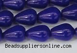 CCN3772 15.5 inches 10*14mm teardrop candy jade beads wholesale