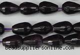 CCN3780 15.5 inches 8*12mm faceted teardrop candy jade beads