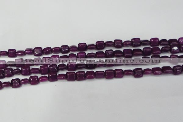 CCN3790 15.5 inches 8*8mm square candy jade beads wholesale