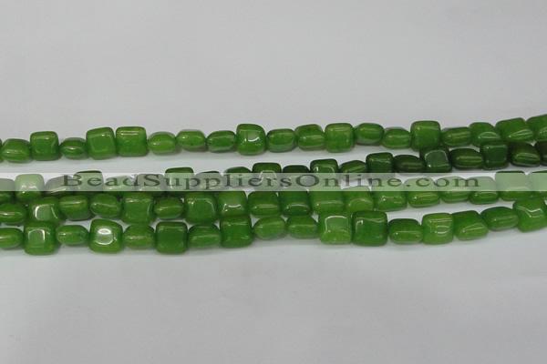 CCN3792 15.5 inches 8*8mm square candy jade beads wholesale