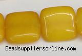 CCN3800 15.5 inches 20*20mm square candy jade beads wholesale