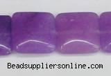 CCN3805 15.5 inches 20*20mm square candy jade beads wholesale