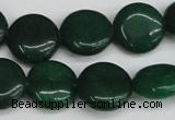 CCN3824 15.5 inches 14mm flat round candy jade beads wholesale