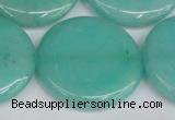 CCN3855 15.5 inches 35mm flat round candy jade beads wholesale