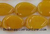 CCN3897 15.5 inches 18*25mm flat teardrop candy jade beads