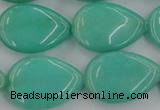 CCN3900 15.5 inches 18*25mm flat teardrop candy jade beads