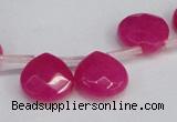 CCN3915 Top-drilled 13*13mm briolette candy jade beads wholesale