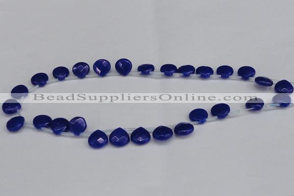 CCN3921 Top-drilled 13*13mm briolette candy jade beads wholesale