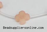 CCN3945 15.5 inches 15mm carved flower candy jade beads wholesale