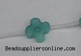 CCN3948 15.5 inches 15mm carved flower candy jade beads wholesale