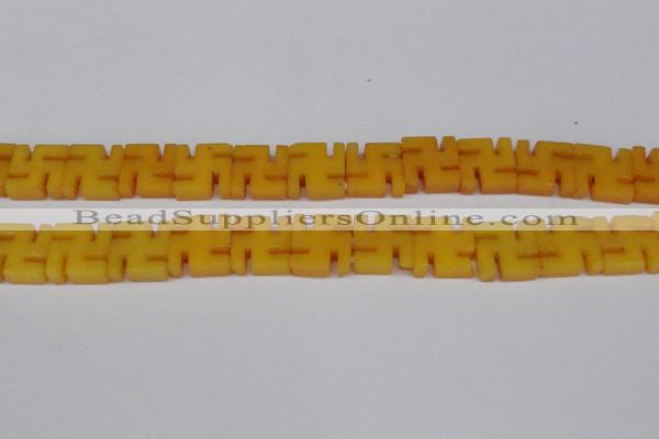 CCN3956 15.5 inches 20*20mm svastika candy jade beads wholesale